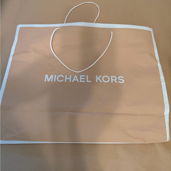 Michael Kors NEW Camel Brown Coat with Chain Detail. Free Michael Kors paper bag - Picture 6 of 6